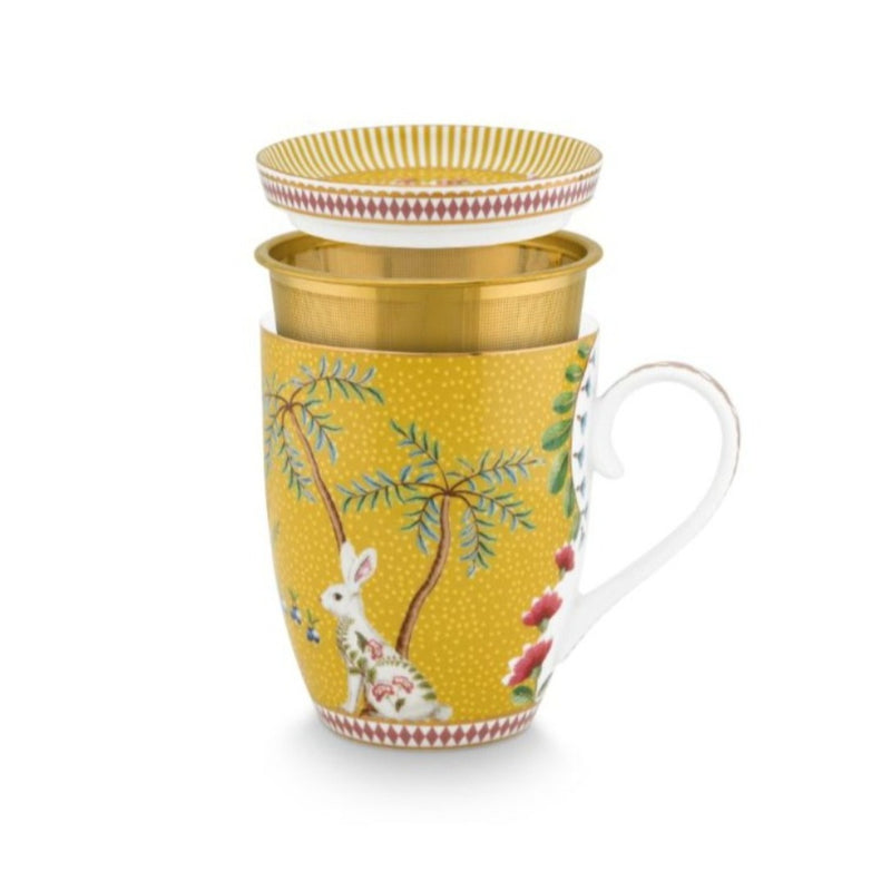 Taza de té con filtro y tapa La Majorelle Amarillo