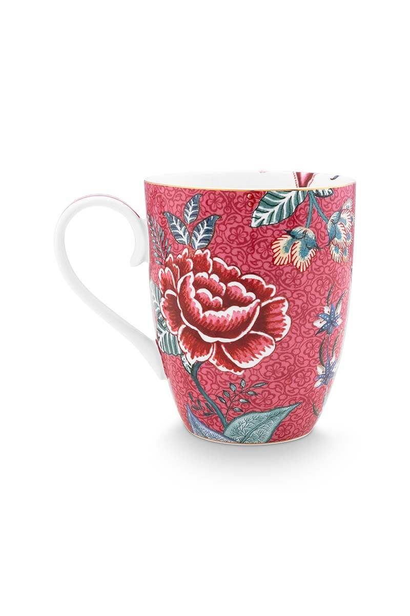 Taza de té con filtro y tapa Flower Festival