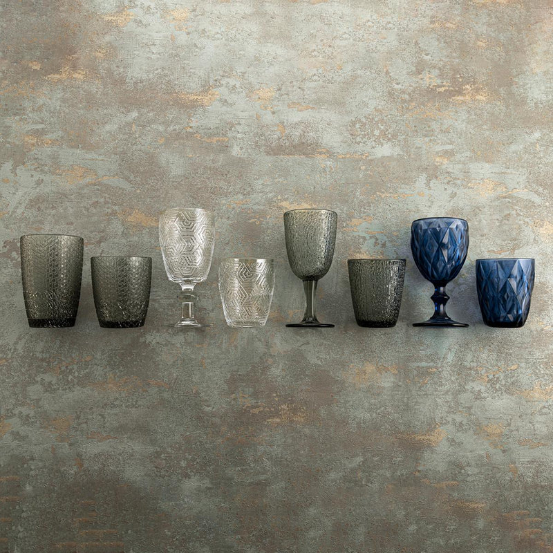 New Orleans Blue Glass Set 6pcs